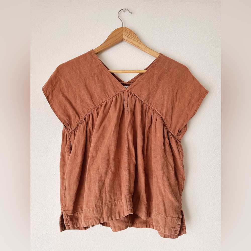 Esby Poe Top Linen XS